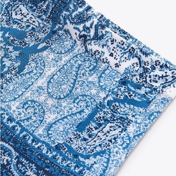 ZARA Printed Wide Leg Pants - Picture 5 of 6